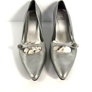 Stuart Weitzman Metallic Silver Heels